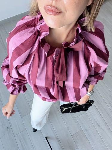 BLUSA MARGARET BURDEOS