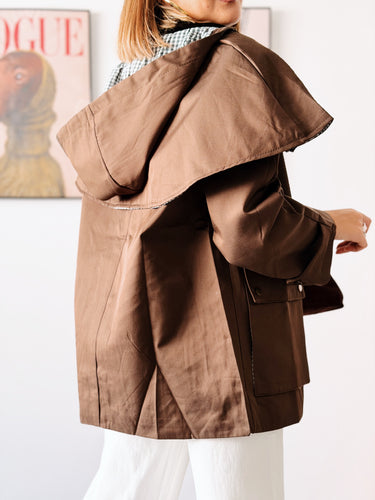 TRENCH CAPA CHOCOLATE