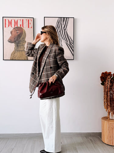 Blazer espiga DEMISSE marrón