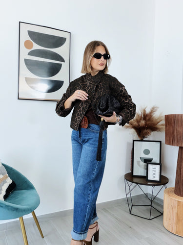 Bomber ANIMALPRINT denim