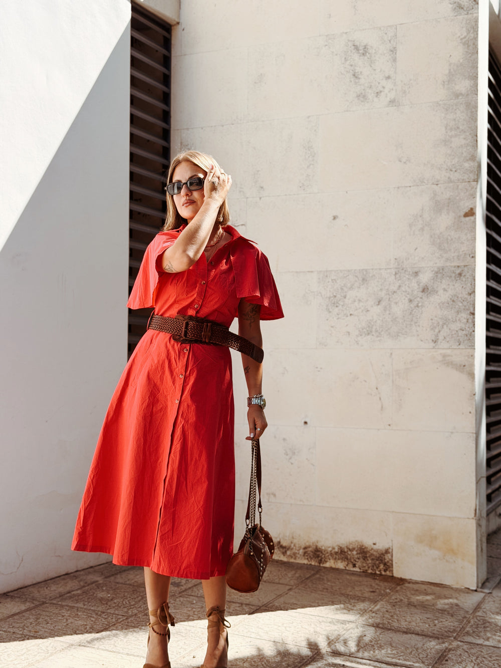 Vestido rojo CHICFY capa