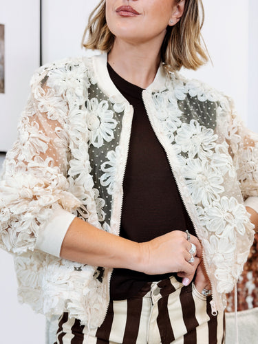 Bomber plumeti beige