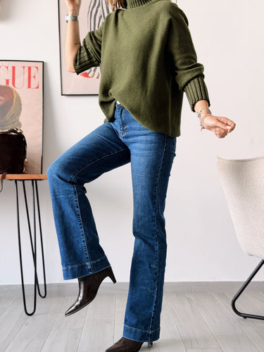 Denim push up straigh