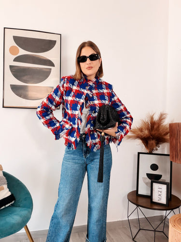 Chaqueta TIFANY tweed bicolor