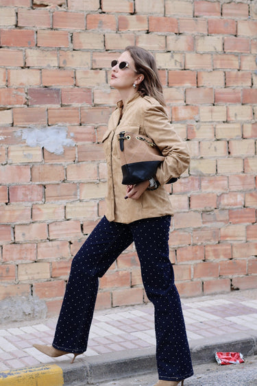 Denim STRASS tintada oscura