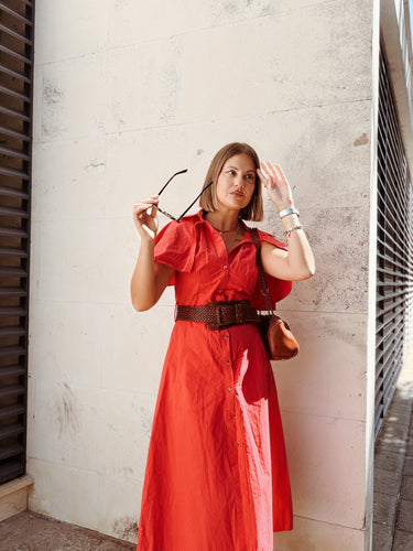 Vestido rojo CHICFY capa