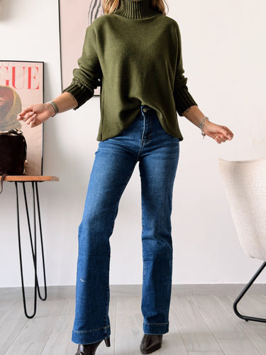 Denim push up straigh