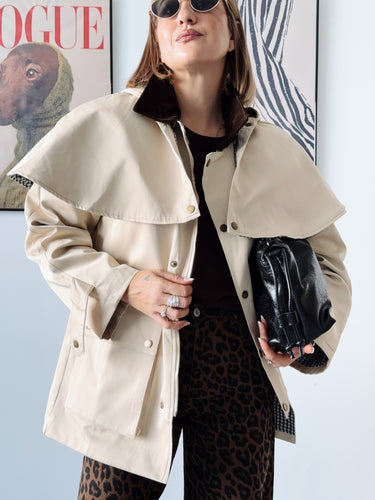 TRENCH CAPA BEIGE