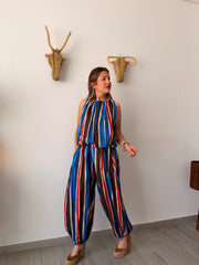 Pantalón baloon rayas