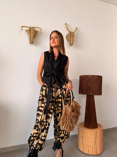 Top lazo COCCO negro
