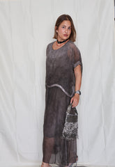 Vestido COET gris degradado