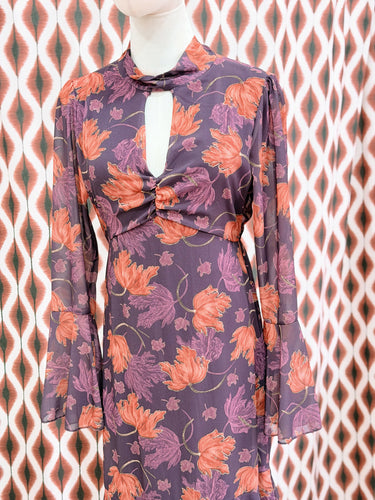 Vestido gasa flores