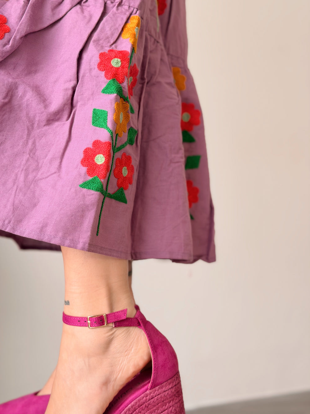 Cuñas esparto rosa