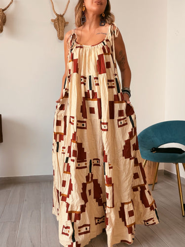 Vestido indio GAVIRA estampado