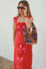 Conjunto MADISON bordado rojo