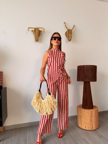 Set rayas PERINNA rojo