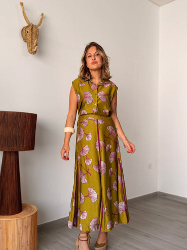 Conjunto verde OSIRA estampado
