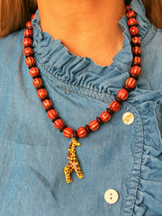 Collar cerámica jirafa