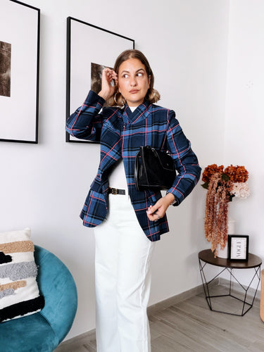 Chaqueta cruzada CORINA azul