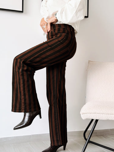 Denim stripe chocolate