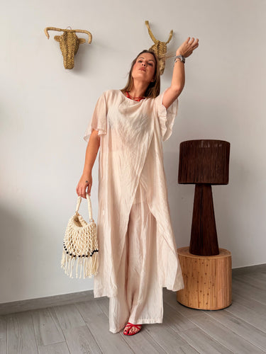 Conjunto gasa MARÍA beige
