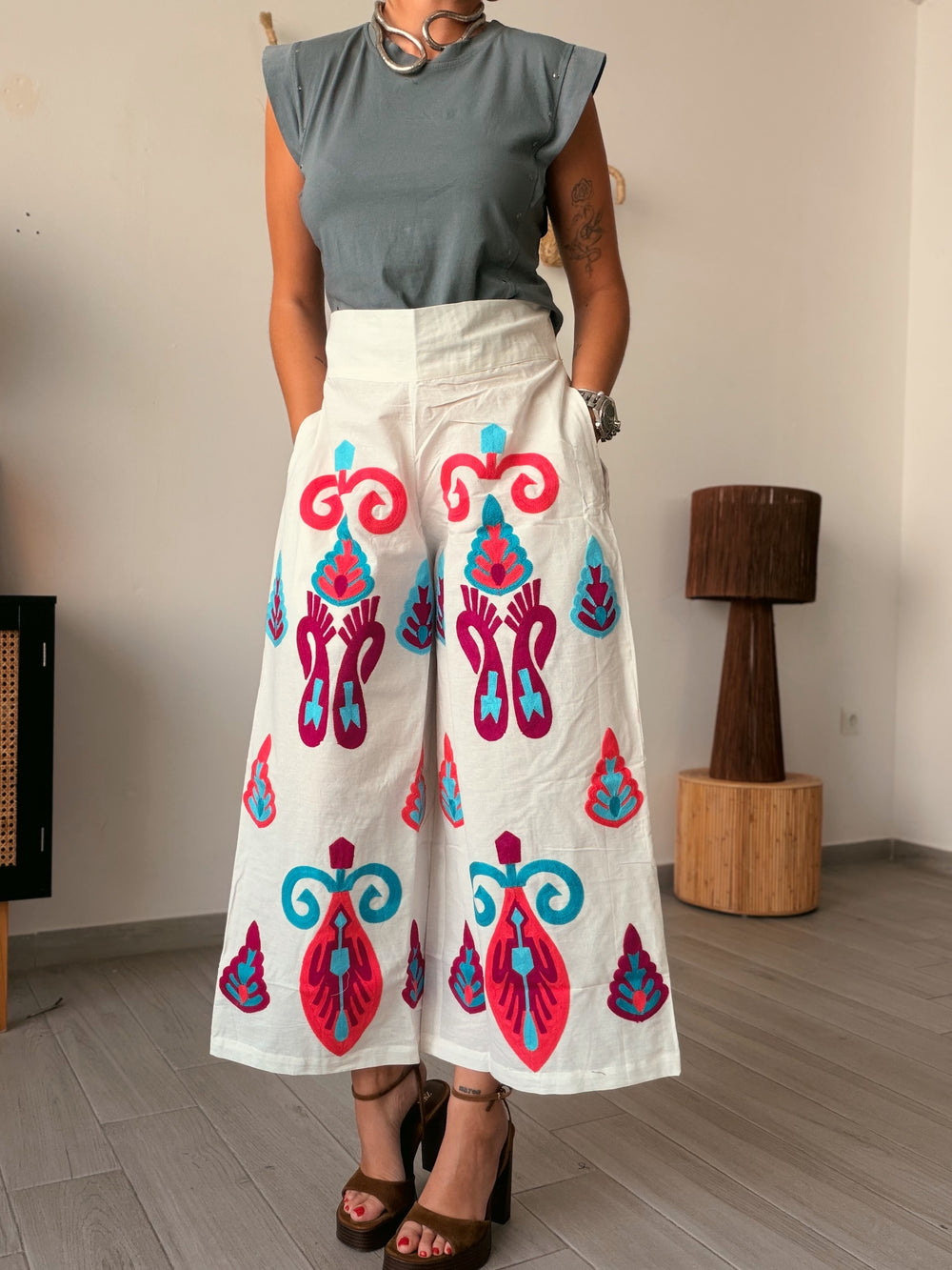 Pantalón KALAMIRUMI blanco