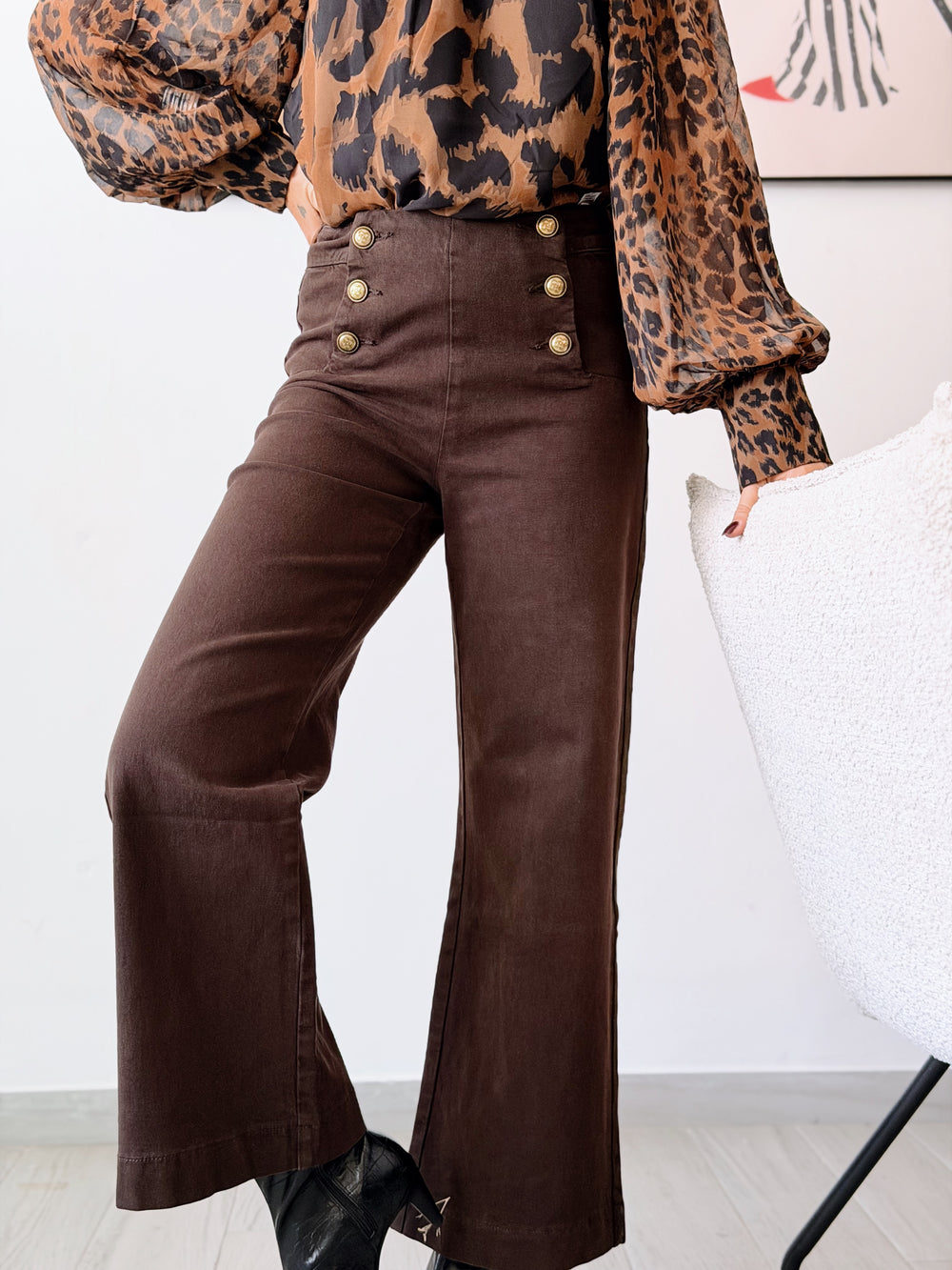 Denim culotte chocolate