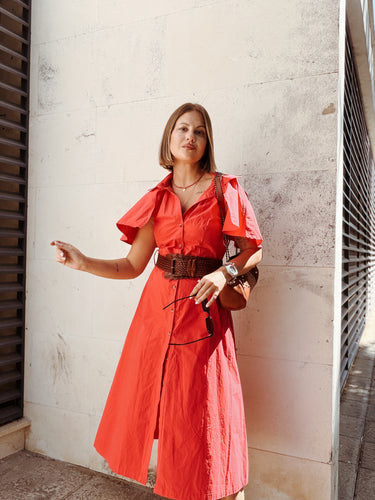 Vestido rojo CHICFY capa