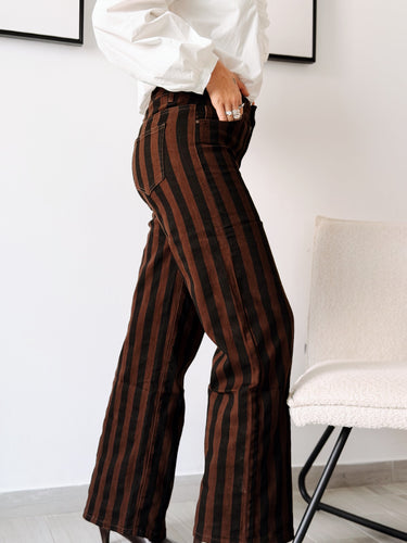 Denim stripe chocolate