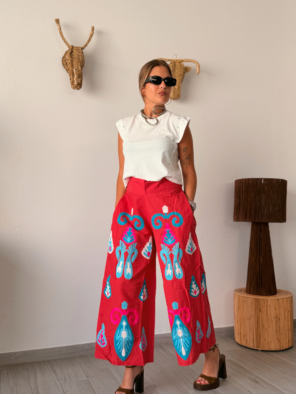 Pantalón KALAMIRUMI rojo