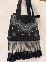 Bolso handmade bohochic negro