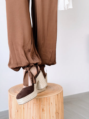 Sandalias tacón marrón CAMSEY