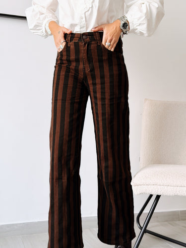 Denim stripe chocolate