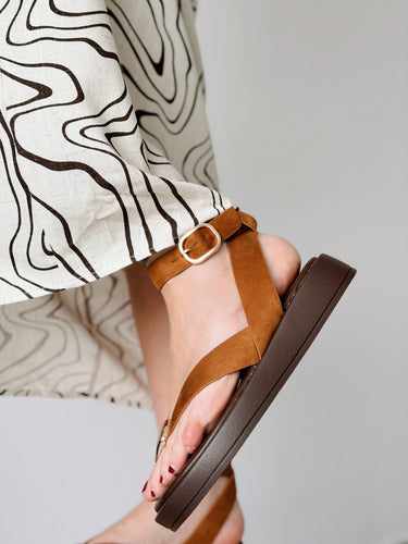Sandalia COMSET camel