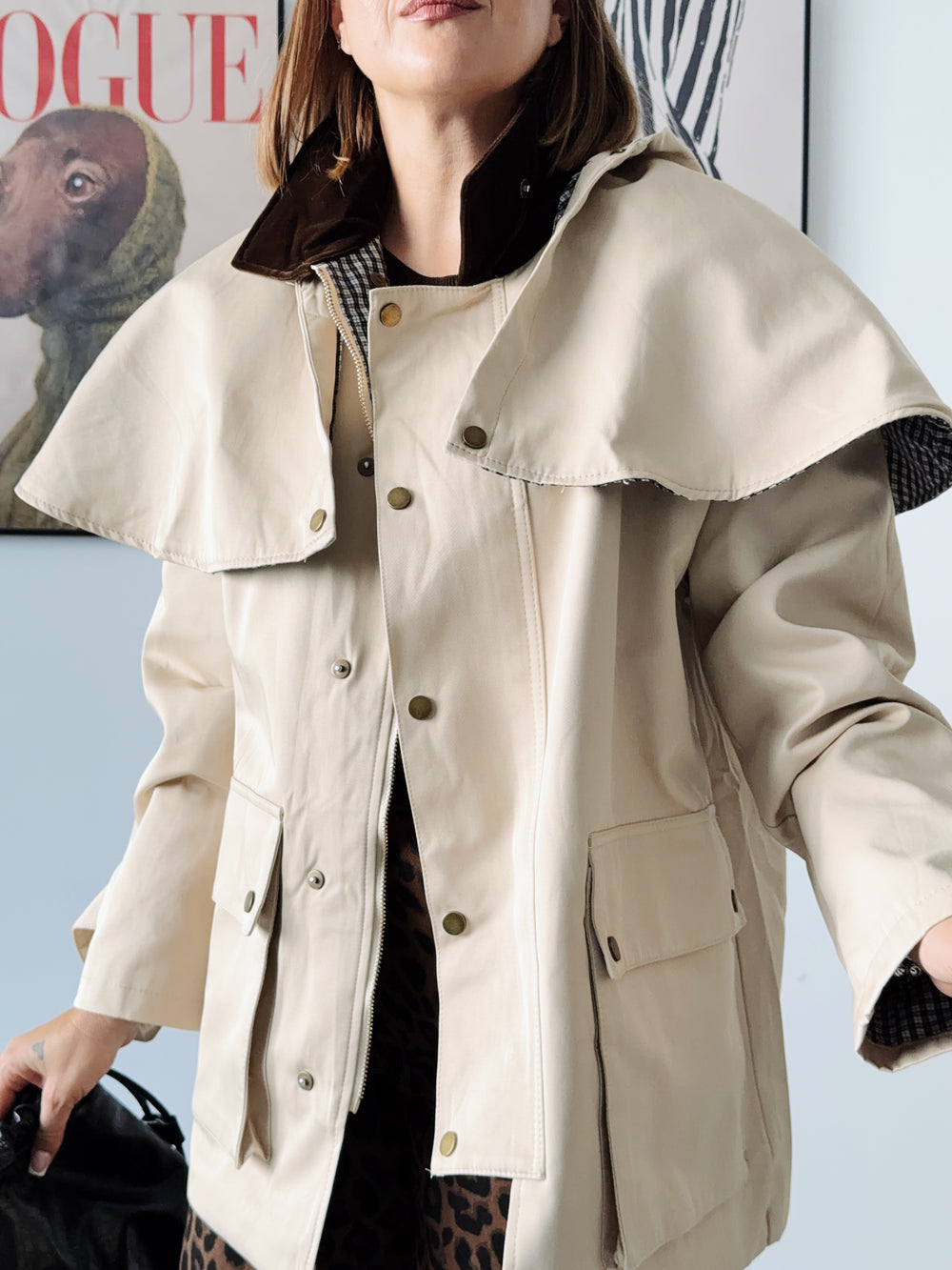 TRENCH CAPA BEIGE