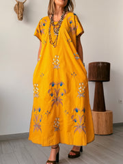 Vestido KALAMI RUMI mostaza