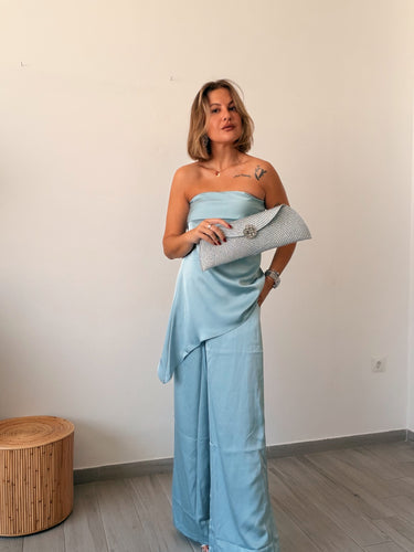 Conjunto LATRES raso azul