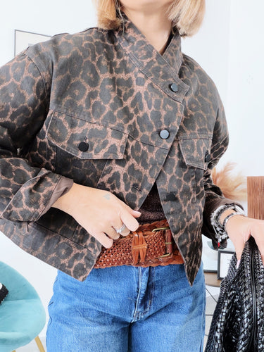 Bomber ANIMALPRINT denim