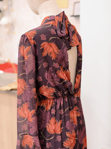 Vestido gasa flores