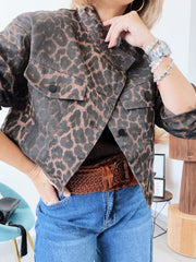 Bomber ANIMALPRINT denim