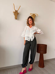 Camisa VOLTER lino blanca