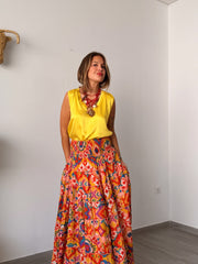 Falda india MUSAR estampada