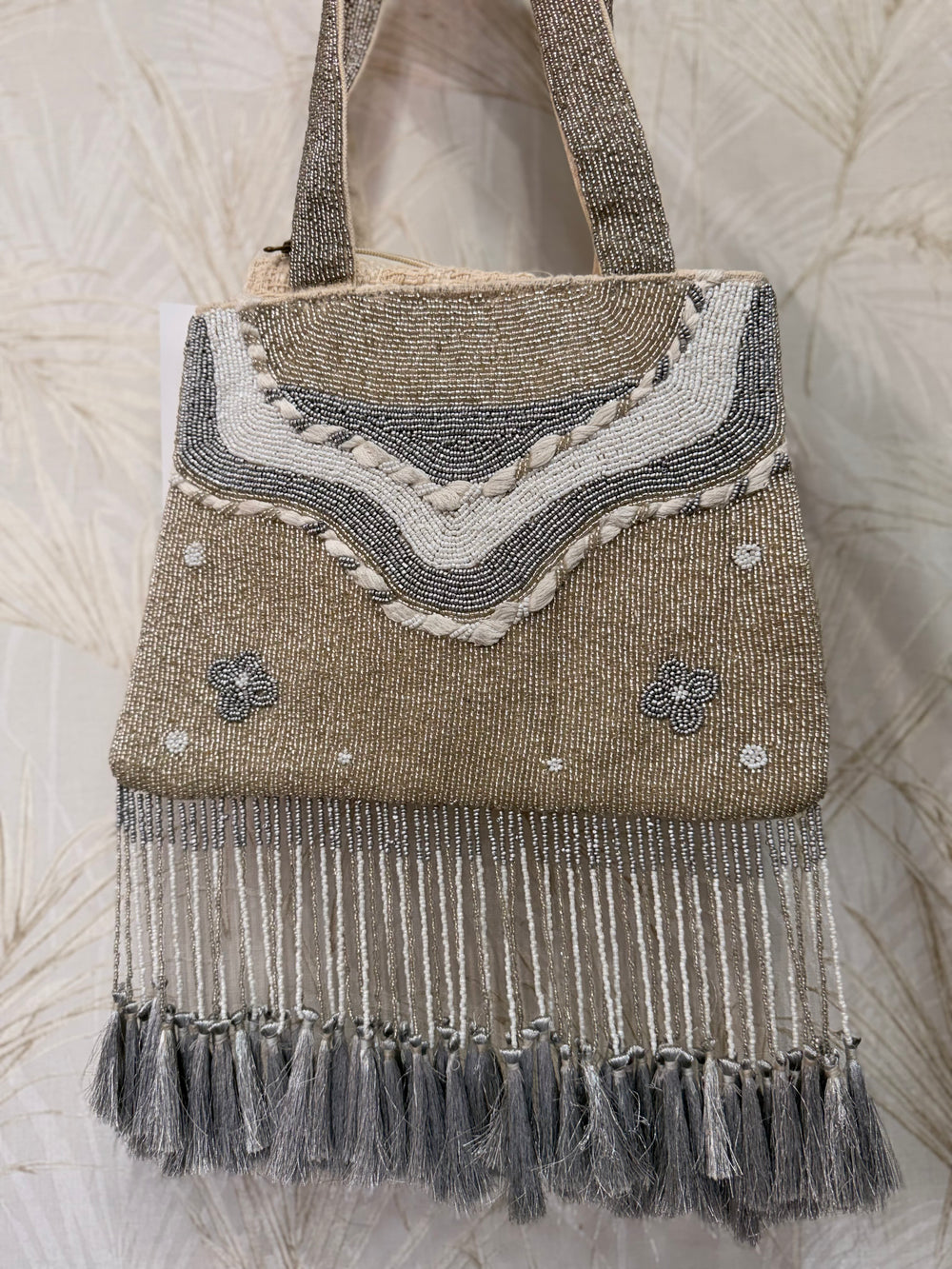 Bolso handmade bohochic plata