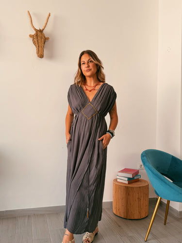Vestido MORPHEO indio gris