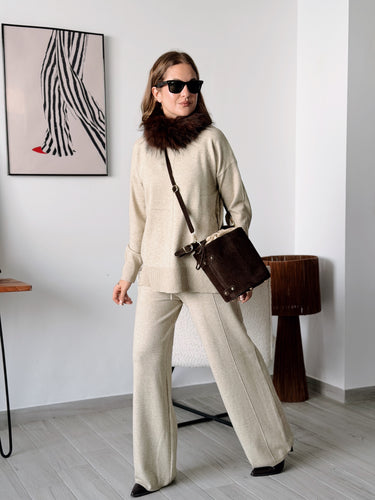 Conjunto SOFT punto beige