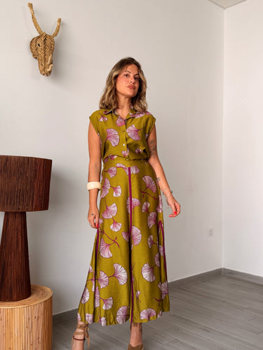 Conjunto verde OSIRA estampado