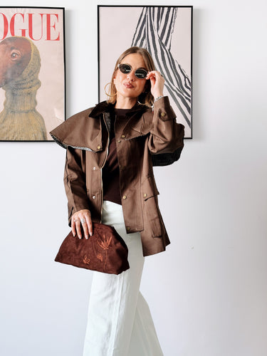 TRENCH CAPA CHOCOLATE