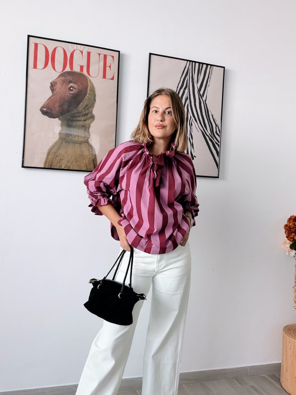 BLUSA MARGARET BURDEOS