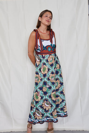 Vestido mosaico estampado