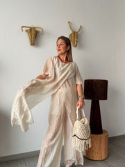 Conjunto gasa MARÍA beige